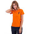 Оранжева памучна дамска блуза Ellie-0 снимка