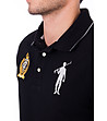 Мъжка памучна блуза в черно Michael-3 снимка