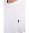 Мъжка памучна тениска в бяло Mario-3 снимка