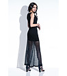 Черна рокля с мрежесто покритие Elrica-1 снимка