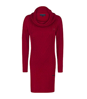 Червен плетен блузон с вълна Welia снимка