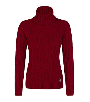 Червен дамски пуловер Verona снимка