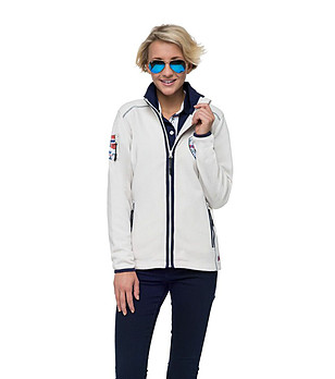 Дамско спортно яке в цвят слонова кост Pintrey снимка