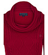 Червен плетен блузон Welia-2 снимка