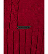 Червен плетен блузон Welia-4 снимка