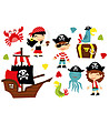 Детски декоративен стикер за стена Pirates-1 снимка