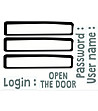 Декоративен стикер за врата Open the door-1 снимка