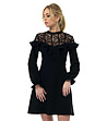 Ефектна черна рокля Ester-2 снимка