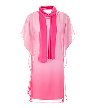 Комплект от розова рокля и шал Joanna снимка