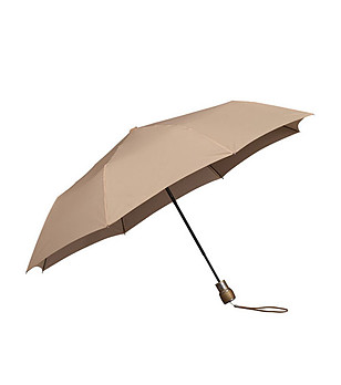 Сгъваем чадър в бежово снимка