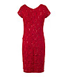 Червена рокля с пайети Ela-1 снимка