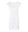 Бяла мрежеста рокля Claudia-0 снимка
