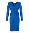 Синя рокля с дълъг ръкав Abella-0 снимка