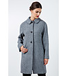Дамско палто в сив меланж Noli с вълна-0 снимка