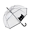 Прозрачен чадър с принт Коте-2 снимка