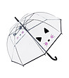 Прозрачен чадър с принт Котешки ушички-1 снимка
