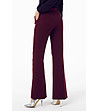 Дамски клоширан панталон в цвят бургунд Rosalyn-1 снимка
