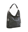 Черна дамска чанта от естествена кожа Toni-2 снимка