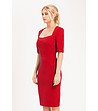 Червена рокля с 3/4 ръкави Royston-2 снимка