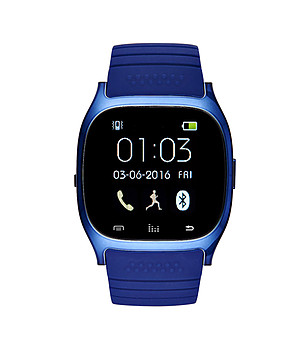 Unisex смарт дигитален часовник в синьо Spectra снимка