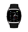 Unisex смарт дигитален часовник в черно със сив корпус Spectra-0 снимка