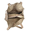Дамска чанта от естествена кожа в бежово Elanda-3 снимка