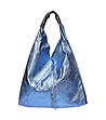 Дамска чанта от естествена кожа в син нюанс Vanessa-0 снимка