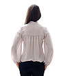 Сива дамска блуза с връзка-1 снимка
