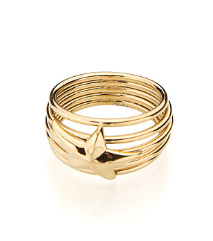 Дамски позлатен пръстен Elodie снимка