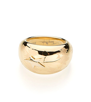 Дамски пръстен със златно покритие Lorna снимка