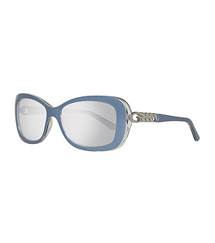 Огледални дамски слънчеви очила в синьо снимка