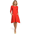Червена памучна рокля Marysa-0 снимка