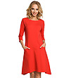 Червена памучна рокля Marysa-2 снимка