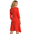 Червена памучна рокля Marysa-3 снимка