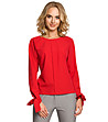 Червена дамска блуза Sania-0 снимка