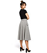 Сива памучна пола с джобове Oliana-3 снимка