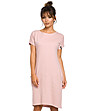 Розова памучна рокля с джобове Rexi-2 снимка