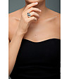 Сребрист дамски пръстен с бял цирконий Cordelia-2 снимка