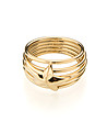 Дамски позлатен пръстен Elodie-0 снимка