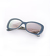 Огледални дамски слънчеви очила в синьо-3 снимка