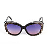 Черни дамски очила с леопардови шарки Therese-1 снимка