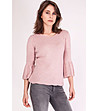 Дамски плетен пуловер в розово Cheryl-0 снимка