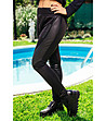 Дамски черен панталон тип потури-2 снимка