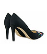 Дамски велурени обувки в черно Harriet-3 снимка