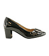 Дамски лачени обувки в черно Kristie-0 снимка