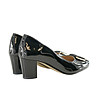 Дамски лачени обувки в черно Kristie-4 снимка