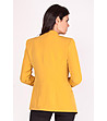 Дамско сако Meredith в жълт нюанс-1 снимка