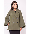 Дамско палто в цвят каки с вълна Katherine-0 снимка