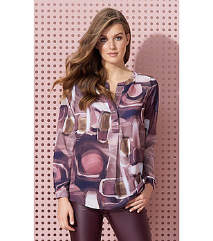 Дамска блуза в преобладаващо лилаво Kamisa снимка