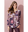 Дамска блуза в преобладаващо лилаво Kamisa-0 снимка
